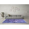 thumbnail image 3 of Ahgly Company Machine Washable Indoor Rectangle Persian Blue Traditional Area Rugs, 2' x 3', 3 of 4