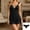 Black, variant on NominalSnug Nightgowns for Women Babydoll Lingerie Dress Lace Trim Sleep Dress Chemise Nightgowns Ruffle Hem Nightshirts