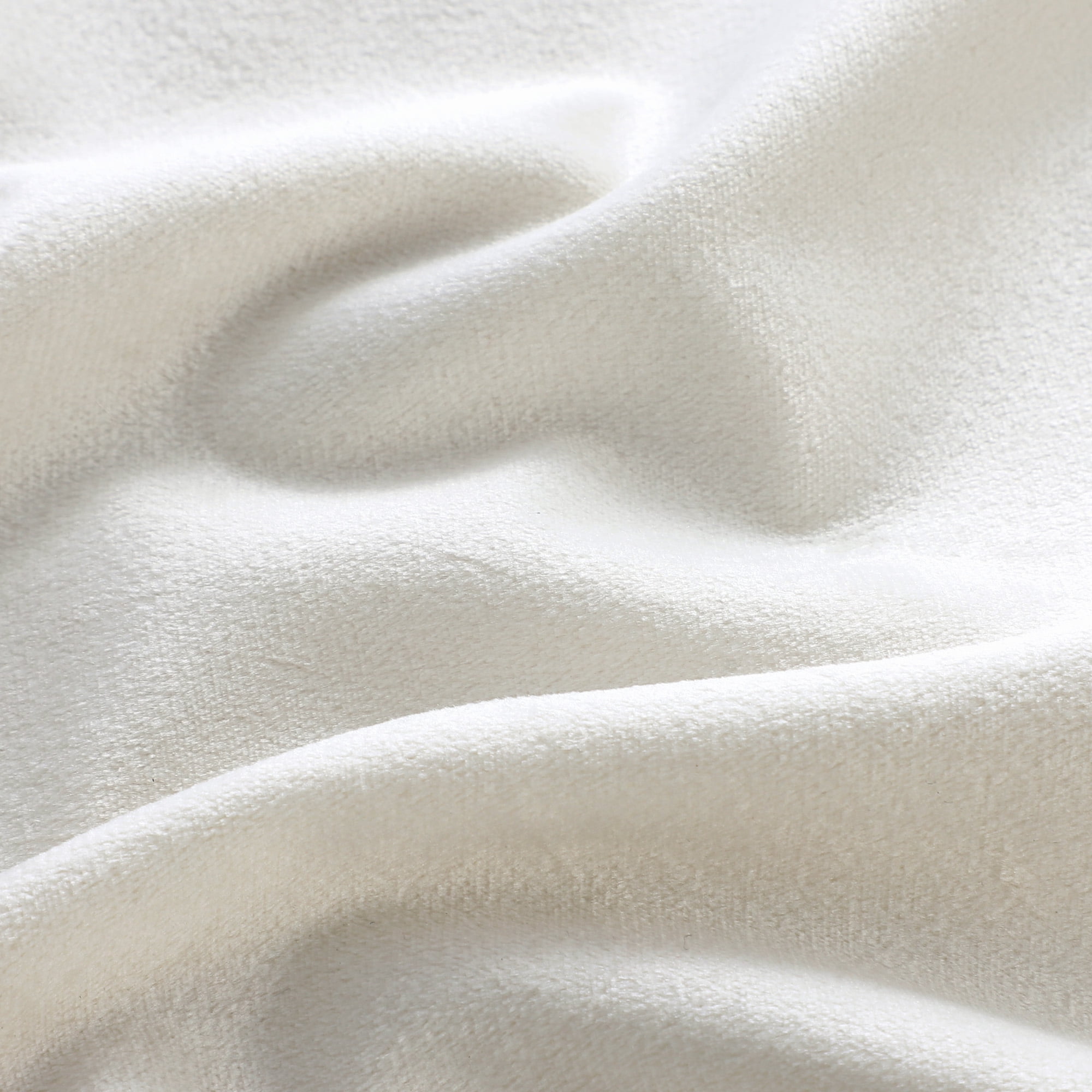 PiccoCasa Striped Decorative Throw Pillow Covers, Striped Cushion Covers, Sofa Pillow Covers Solid Velvet White 16x16 Inch