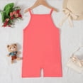 thumbnail image 6 of Toddler Jumpsuit and Romper Girls Rompers Summer Casual Loose Sleeveless Overalls Shorts Jumpsuit 2025 Beach Vacation Solid Outfits with Pockets, 6 of 9