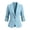 Blue women blazer jacket a1, variant on Women Collared 3/4 Sleeve Ruched Blazer Slim Fit Office Work Jacket for Women Business Casual Tops Elegant Solid Spring Fall, Red S