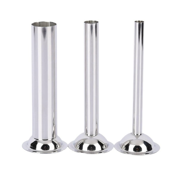 Embudo de llenado de tubo de llenado de salchichas de 3 piezas, accesorio para molinillo de salchichas, juego para hacer salchichas para picadora de c