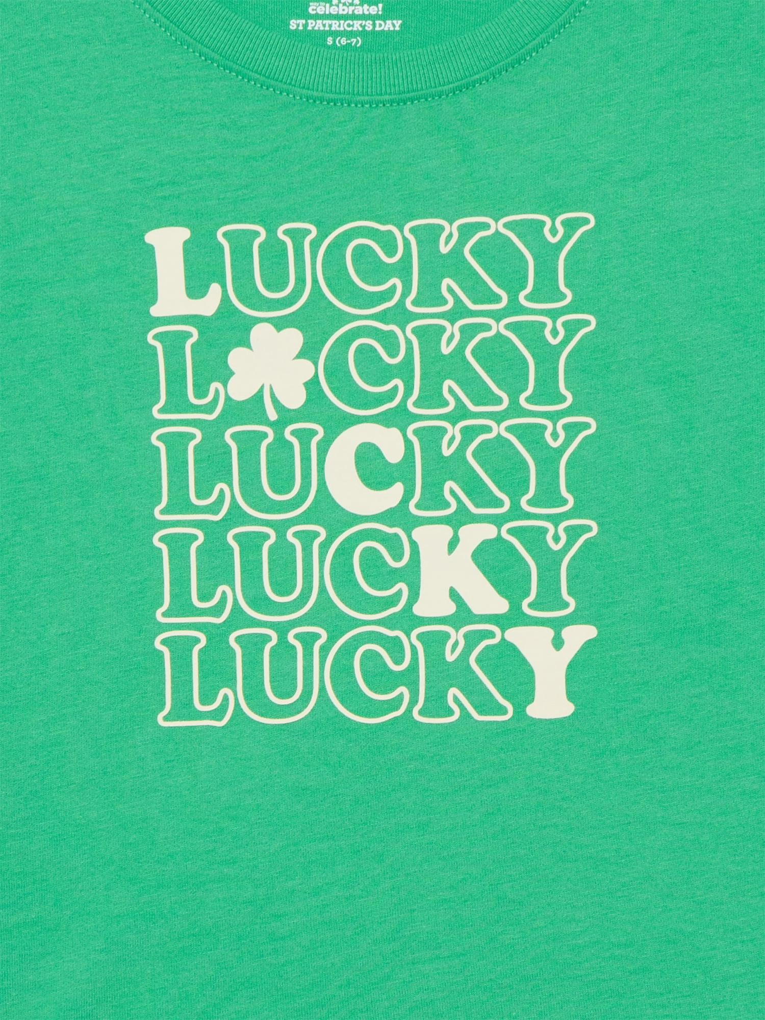 St. Patrick’s Day Girls Short Sleeve T-Shirt from Way To Celebrate, Sizes 4-18