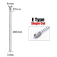 thumbnail image 1 of Rotary Files Burr Tungsten Carbide Engraving Milling Cutter Single Cut 3x6x100mm, 1 of 8