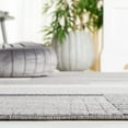 thumbnail image 4 of SAFAVIEH Odyssey Dzvonko Modern Area Rug, Grey/Black Ivory, 6'7" x 6'7" Round, 4 of 8