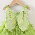 thumbnail image 6 of Larisalt Toddler Baby Girl Summer Clothes Sleeveless A-line Ruffle Layered Lace Tutu Princess Dresses, 6 of 6