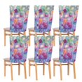 thumbnail image 2 of YAZAOO Chair Covers Set Home Kitchen Colorful Cocktails with Ice Cubes Party Decor Seat Back Cover Protector, 2 of 6