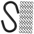 thumbnail image 4 of Beaupretty 100Pcs Metal S Hook Black for Camping and Business Trip Use, 4 of 8