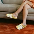 thumbnail image 2 of Uourmeti Frog Butterfly Sunflower House Slippers Soft Plush Fuzzy Comfy Non Slip Indoor Outdoor Shoes Warm Cozy Memory Foam Sole Lightweight For Women Men, 2 of 6
