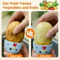 thumbnail image 3 of DZORUN Egg Brush Cleaner Cute Chick Shaped for Fresh Eggs Vegetable Fruit Clean Brush Silicone Egg Washer, 3 of 7