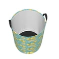 thumbnail image 3 of Balery Yellow Lemon Round Laundry Basket with Handles Waterproof Freestanding Laundry Hamper for Clothes Toys in the Dorm and Family-, 3 of 8
