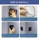 thumbnail image 5 of 2 Pcs Fridge Lock with Code, Child Fridge Safety with Adhesive, Child Combination Locks for Cupboards Cabinets Refrigerators Freezers, 5 of 5