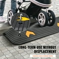 thumbnail image 6 of VEVOR Upgraded Rubber Threshold Ramp, 1" Rise Wheelchair Ramp Doorway, Natural Curb Ramp Rated 33069 lbs Load Capacity, Non-Slip Textured Surface Rubber Curb Ramp for Wheelchair and Scooter, 6 of 9