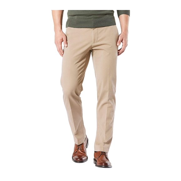 Dockers Pantalon Droit pour Homme Workday Kaki Smart 360 Flex D2, Beige Safari (Extensible), 36W x 32L