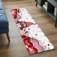 thumbnail image 3 of Valentine's Day 2'x6' Runner Rugs for Hallway Kitchen Bedside Non Slip Washable, Pink Red Love Heart Gnomes Eucalyptus Entryway Rug Runners with Rubber Backing, Long Carpet Runner for Laundry Room, 3 of 8