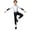 White Black, variant on Kids Boys Gradient Figure Skating Jumpsuit Sparkly Rhinestone Bodysuit Long Sleeve Full Body Dance Unitard Purple 6
