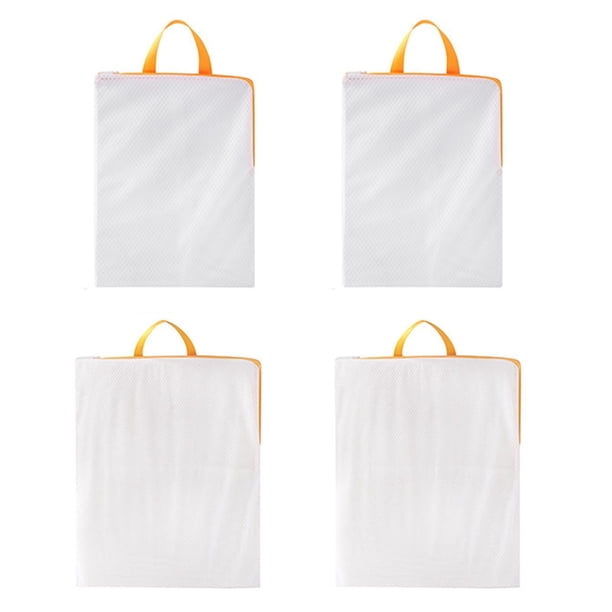 Bolsa de lavado para ropa delicada, bolsa para ropa interior delicada para lavadoras domésticas, lencería, calcetines delicados. 4 piezas A