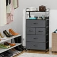 GIKPAL 5 Drawer Dressers for Bbedroom, with Storage Tower Clothes