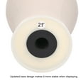 thumbnail image 3 of 21" Cork Canvas Block Head Mannequin Head Wig Display Styling Head Manikin Canvas Head, 3 of 7