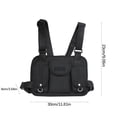 thumbnail image 3 of SeekLGT Radio Chest Harness Adjustable Nylon Vest with Reflective Stripes for Hiking Biking Camping Outdoor Work Safety, 3 of 6