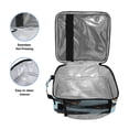 thumbnail image 3 of Insulated Square Lunch Bag with Side Mesh Pocket Fashion Lunch Box Reusable Lunch Tote 10.5" x9.5" x3.5" Cartoon Dog Faces and Bones, 3 of 6