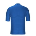 thumbnail image 4 of Lenago Mens Shirts Casual Solid Color Knit Hollow Turn Over Collar Short Sleeve Shirts, 4 of 7