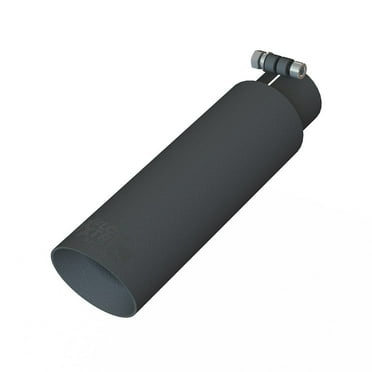 Speed Fx TB102535 Exh Tail Pipe Tip 2.5" In 3.5" Out 304 SS Round Angled  Black