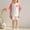 Pink, variant on Geire Toddler Girl Clothes Rainbow Print Kids Summer Cotton Outfits Shirt Short Casual Sets Size 2-8Y
