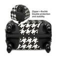 thumbnail image 4 of Easygdp Houndstooth Black And White Print Elastic and Washable Suitcase Protective Cover with Hidden Zipper Fits 18-32 inch Luggage -X-Large, 4 of 9