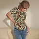 thumbnail image 3 of Balery Skulls1 Body de cuello redondo de manga corta para mujer Tops de manga corta Tops básicos-Large, 3 of 7
