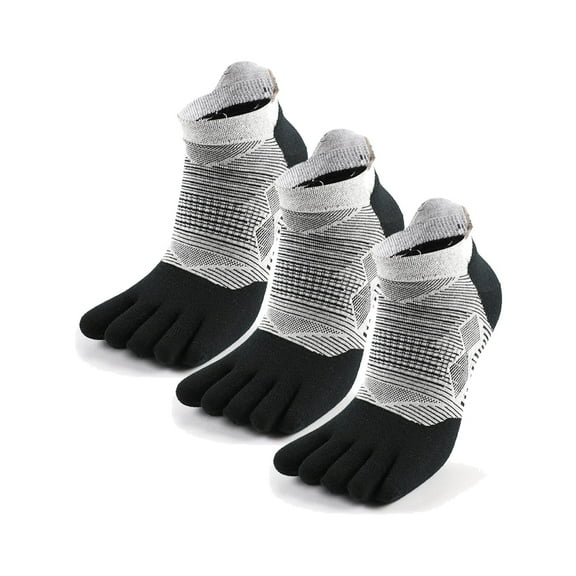 COOLMAX Unisex Toe Socks 3-Pack - Separated Toe Design for FiveFingers Shoes & Daily Wear