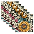 thumbnail image 2 of JSTEL Daisy Flower Peace Vintage Cloth Napkins Set of 1, 20x20 Inch Washable and Reusable Napkin for Decoupage Dinner Party Everyday Use, 2 of 6