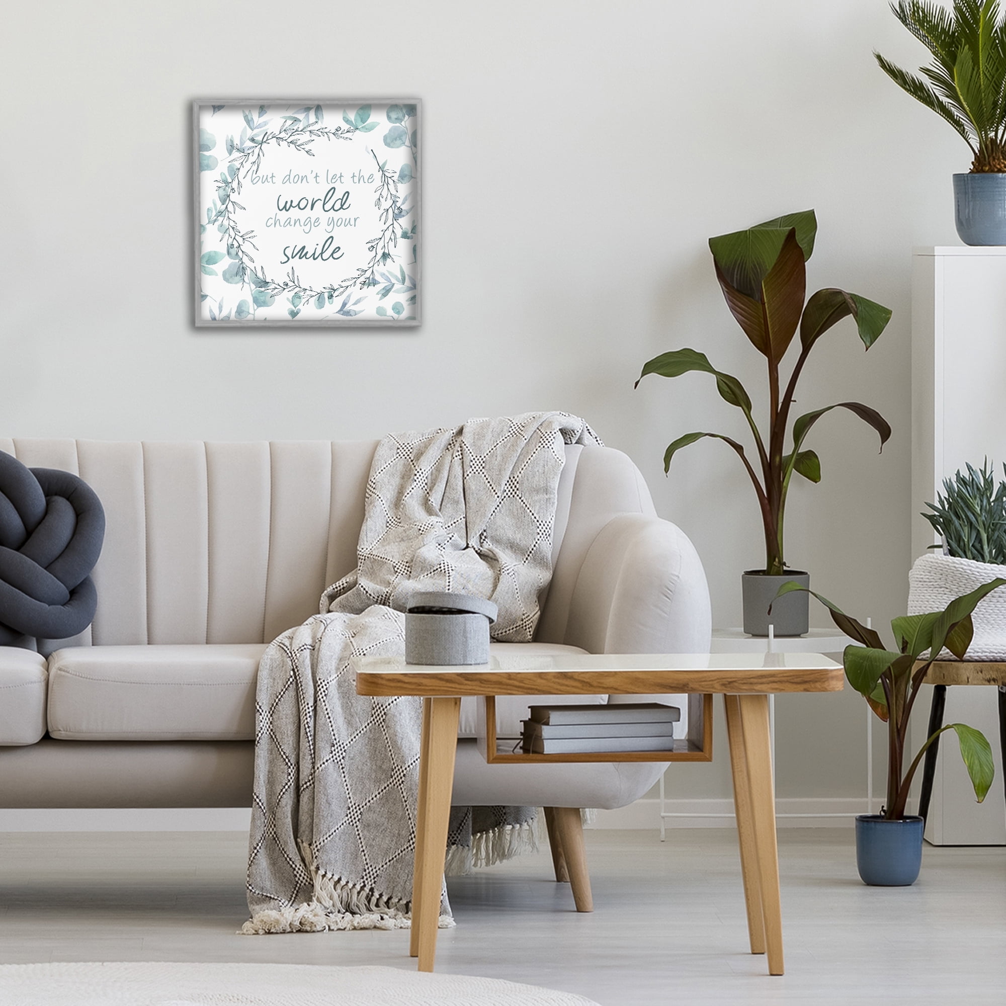 Stupell Industries Don't Let The World Change Gray Framed Giclee Art, design by Kim Allen