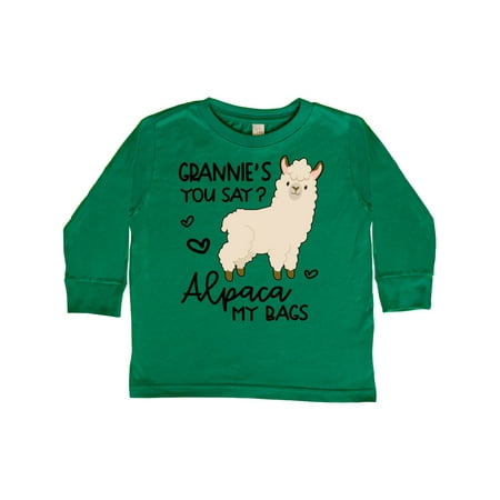 

Inktastic Grannie s You Say Alpaca My Bags Gift Toddler Boy or Toddler Girl Long Sleeve T-Shirt