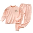 thumbnail image 6 of Lovzfmll Cotton Long Pants Pajama Set, Long Sleeve Round Neck Top & Jogger Pants for Boys & Girls, Lounge Wear Outfits for Toddler 2-3 Years, 6 of 8