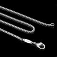 thumbnail image 3 of EOEMY 5Pcs 925Sterling Silver Jewelry Making Chains Box Chains Necklace 2mm 16"-24"-24", 3 of 6
