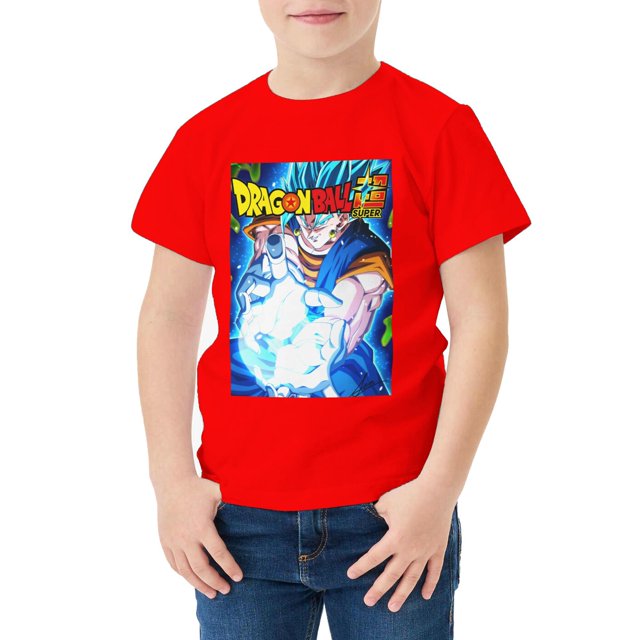 Camiseta Algodón de DBZ para niños
