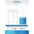 thumbnail image 5 of D55AR-GS2 Top Mount Glass 2-Door Commercial Reach-in Refrigerator, 5 of 6