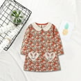 thumbnail image 6 of Odeerbi Girls Floral Dress Toddler Girls Clothes 2025 Casual Spring Fall Winter Cotton Long Sleeves T-shirt Dress Clothes Red 2-3 Years, 6 of 7