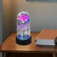 thumbnail image 6 of Rotating Mothers Day Flower Gifts for Mom,Birthday Gifts for Women,Mothers Day Rose Flower Gifts for Her,Mom to Be Gifts,Spinning Colorful Rainbow Light Up Rose in A Glass Dome for Women Wife Grandma, 6 of 7