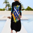 thumbnail image 2 of Bosnian Coat Of Arms - For All Bosnians Long Sleeved Shirt Dress cocktail dresses birthday dress for women luxury, 2 of 6