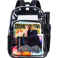 thumbnail image 1 of Mochila transparente GXTVO Heavy Duty Transparente Negra 16x12x5 cm, 1 of 8