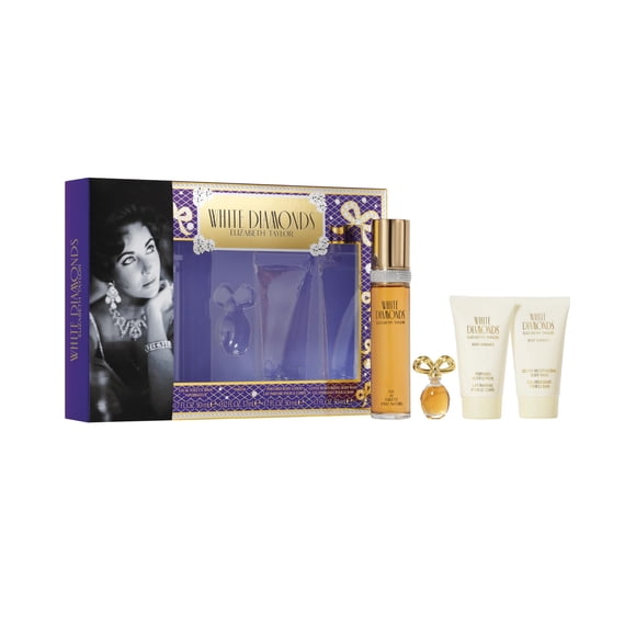 Set de regalo de perfume Elizabeth Taylor White Diamonds, 50 ml, 4 piezas