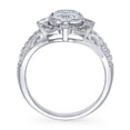 thumbnail image 4 of BERRICLE Sterling Silver Vintage Inspired Art Deco Cubic Zirconia CZ Statement Fashion Ring for Women, Rhodium Plated Size 5, 4 of 9