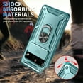 thumbnail image 5 of Military Grade Drop Impact for Google Pixel 8A Camera Lens Slide Protection Case 360 Metal Rotating Ring Kickstand Holder Armor Shockproof Case For Google Pixel 8A, Green, 5 of 11