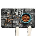 thumbnail image 1 of Tapis pour Nourriture pour Chien, Tapis pour Nourriture et Eau pour Chien, Tapis Bol pour Chat et Chien, Tapis d'Alimentation Antidérapant Réutilisable pour Chat avec Café, 17 Po X 30 Po, 1 of 6