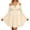 Beige, variant on Renaissance Dress Women Long Bell Sleeve Off Shoulder Chiffon A Line Flowy Corset Dress Victorian Fairy Dresses