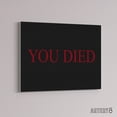 thumbnail image 2 of E Sports You Died Souls Video Game Over Canvas Wall Art Print 24X32", 2 of 4