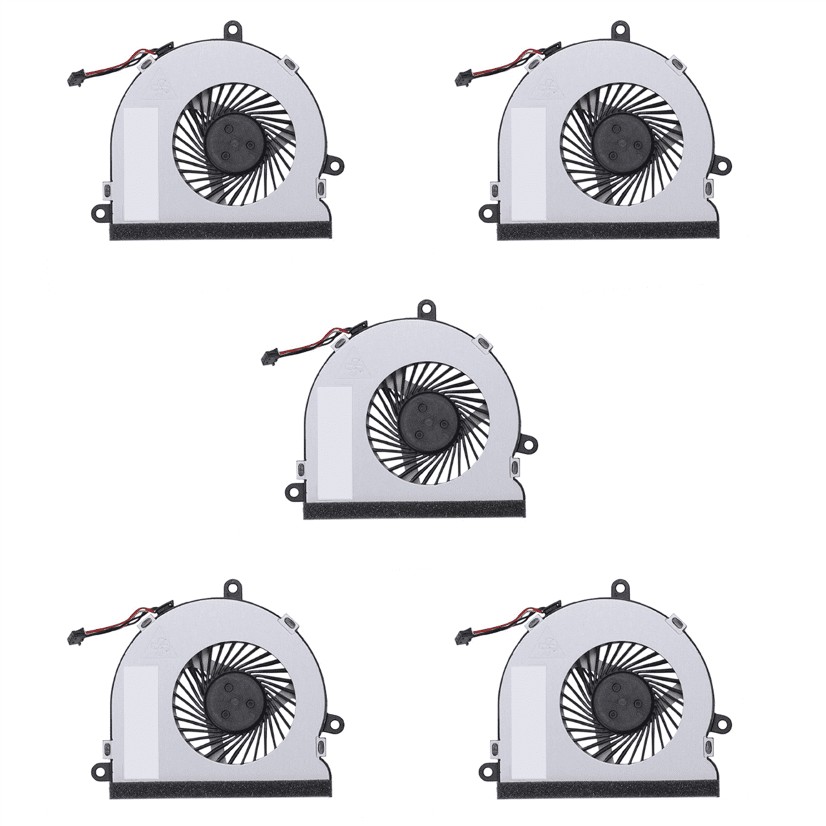 5X Laptop Cpu Cooling Fan for Notebook 15-Ac 15-A 15-Af 250 G4 15-Ac121Tx 15-Ac121Dx Notebook Cooler Radiator,5 * CPU Cooling Fan,silver & black