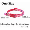 thumbnail image 5 of XXS Dog Collar with Bell,(1/2-Pack ) Flower Love Cat Collars with Bells Girl Cute Fancy Puppy Collars with Bells for XXS XS Tiny Little Kitten Pet Female Dogs,Neck 7-12 Inch, 5 of 6